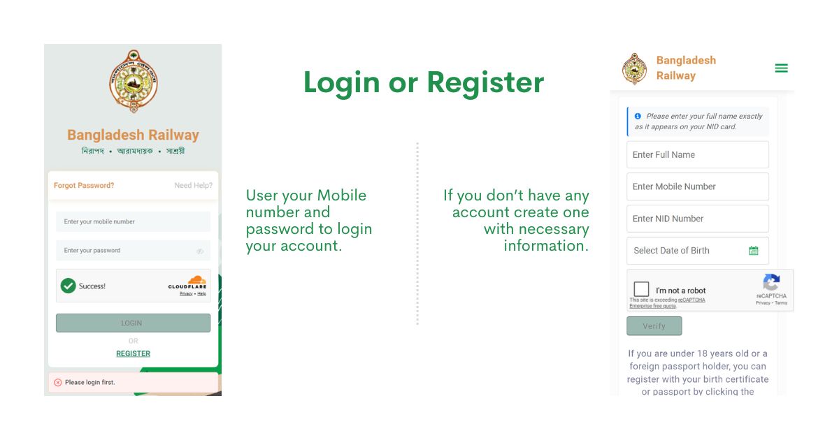Step 2: Log In or Create and Account
